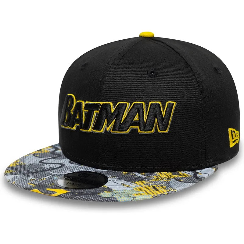 petten-plat-zwart-snapback-voor-kinderen-9fifty-van-batman-dc-comics-van-new-era
