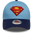 petten-gebogen-blauw-verstelbaar-voor-kinderen-9forty-van-superman-dc-comics-van-new-era
