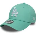 petten-gebogen-groen-verstelbaar-voor-kinderen-9forty-league-essential-van-los-angeles-dodgers-mlb-van-new-era