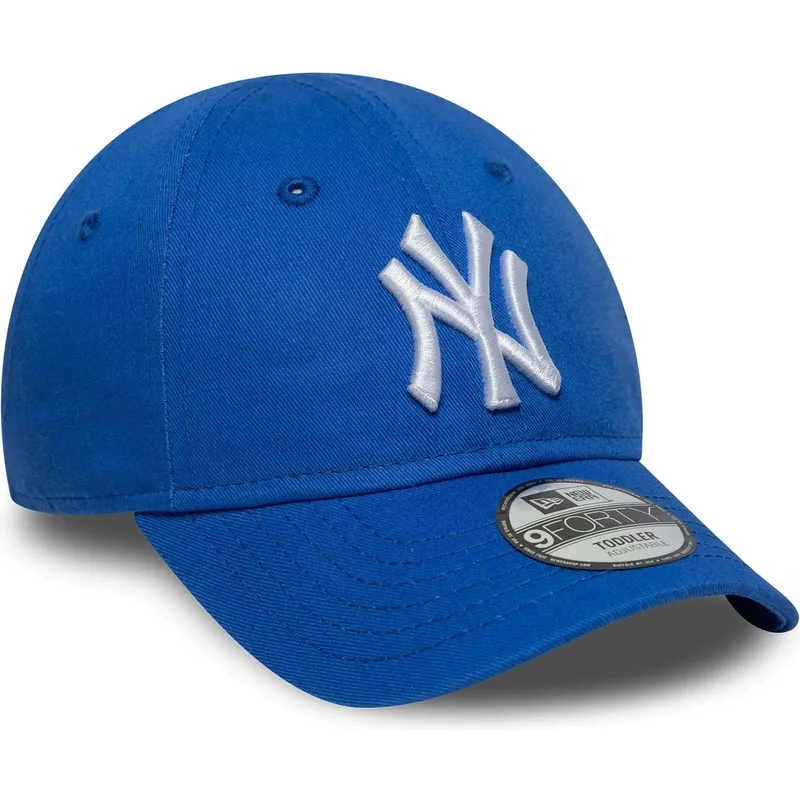 petten-gebogen-blauw-verstelbaar-voor-kinderen-9forty-league-essential-van-new-york-yankees-mlb-van-new-era