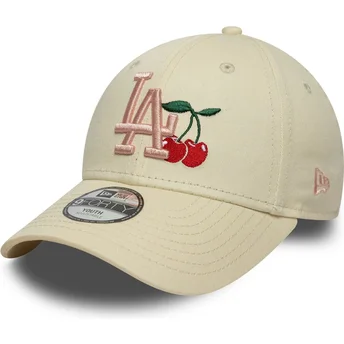 Petten gebogen beige verstelbaar voor kinderen 9FORTY Fruit Icon van New York Yankees MLB van New Era