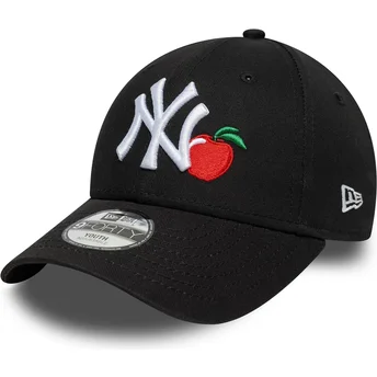 Petten gebogen zwart verstelbaar voor kinderen 9FORTY Fruit Icon van New York Yankees MLB van New Era