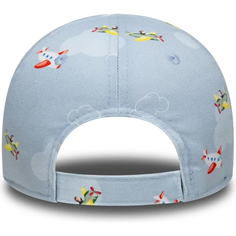 petten-gebogen-blauw-verstelbaar-voor-kinderen-9forty-plane-all-over-print-van-new-york-yankees-mlb-van-new-era petten-gebogen-blauw-verstelbaar-voor-kinderen-9forty-plane-all-over-print-van-new-york-yankees-mlb-van-new-era