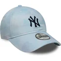 petten-gebogen-blauw-verstelbaar-voor-kinderen-9twenty-tie-dye-van-new-york-yankees-mlb-van-new-era