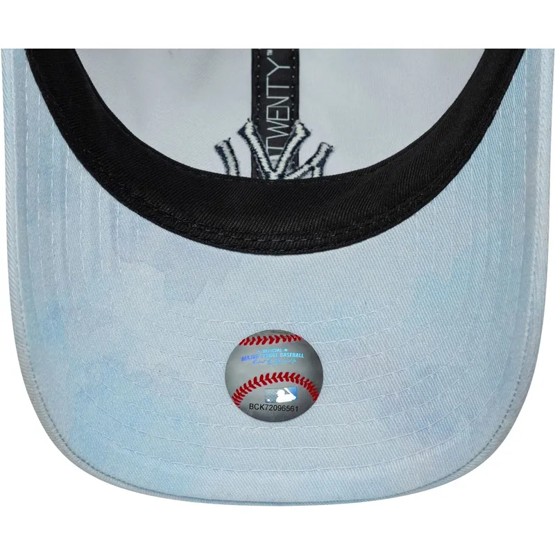 petten-gebogen-blauw-verstelbaar-voor-kinderen-9twenty-tie-dye-van-new-york-yankees-mlb-van-new-era