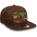 petten-plat-bruin-verstelbaar-19twenty-outdoor-graphic-van-new-era