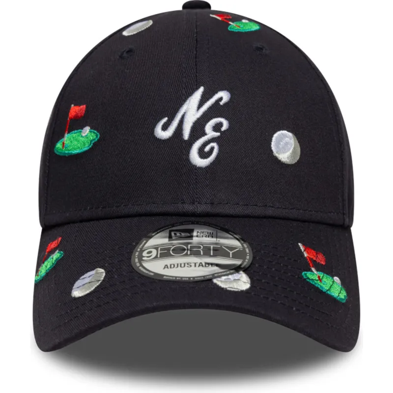 petten-gebogen-marineblauw-verstelbaar-9forty-golf-all-over-print-van-new-era