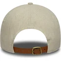 petten-gebogen-beige-verstelbaar-9twenty-linen-van-new-york-yankees-mlb-van-new-era