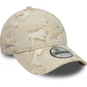 petten-gebogen-beige-verstelbaar-9twenty-img-floral-van-new-york-yankees-mlb-van-new-era