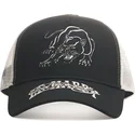 petten-gebogen-zwart-snapback-contrast-stitch-panther-graphic-van-ed-hardy