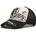 petten-gebogen-wit-snapback-tattoo-eagle-graphic-van-ed-hardy