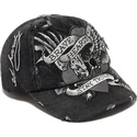 petten-gebogen-zwart-verstelbaar-brave-hearts-van-ed-hardy