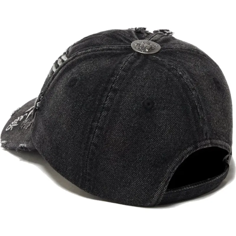 petten-gebogen-zwart-verstelbaar-brave-hearts-van-ed-hardy