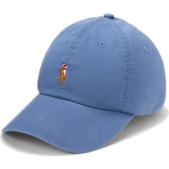 Petten gebogen blauw verstelbaar Classic Sport Stretch Twill van Polo Ralph Lauren