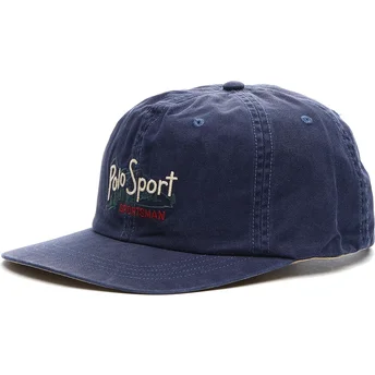 Petten gebogen marineblauw verstelbaar Classic Sport Twill Woven van Polo Ralph Lauren