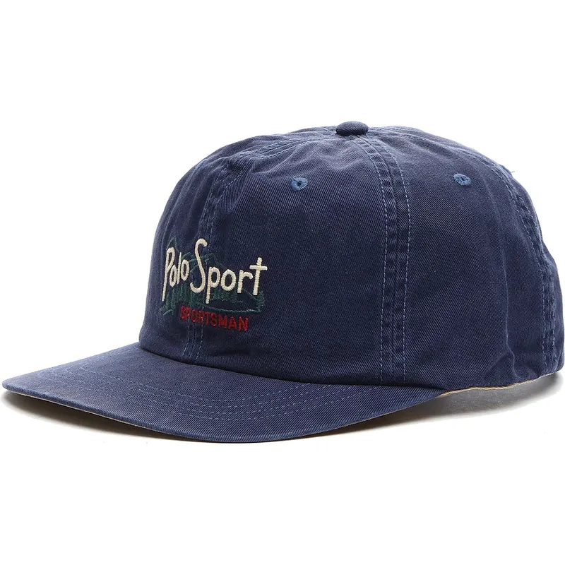 petten-gebogen-marineblauw-verstelbaar-classic-sport-twill-woven-van-polo-ralph-lauren