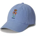 petten-gebogen-blauw-verstelbaar-classic-sport-twill-bear-van-polo-ralph-lauren