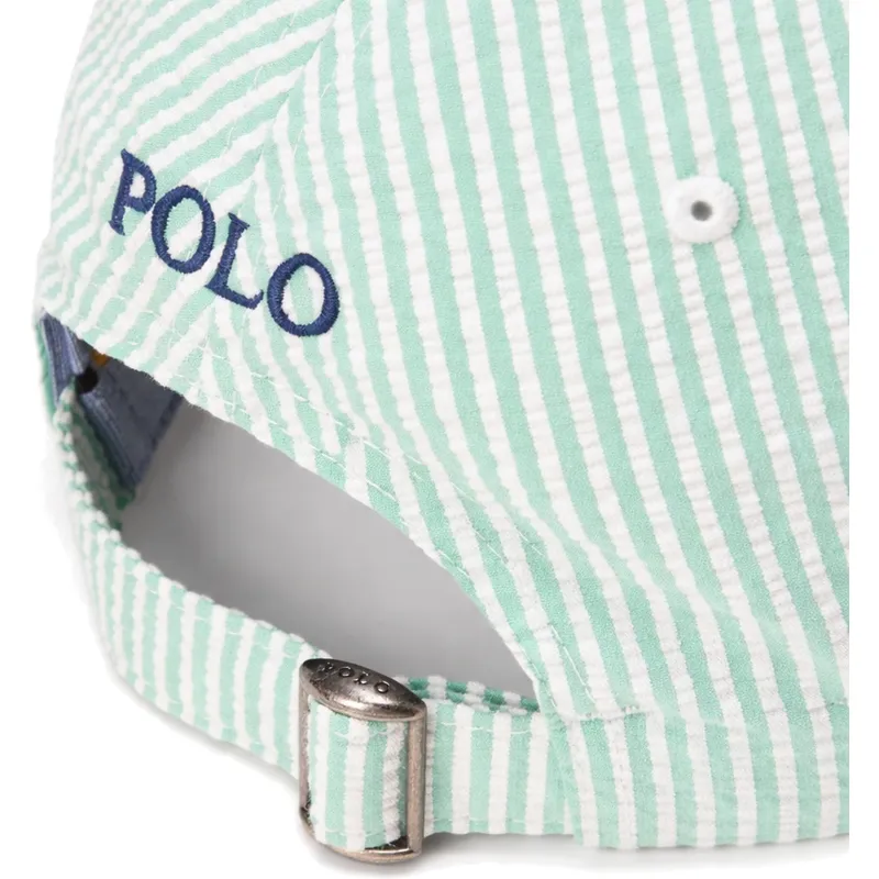 petten-gebogen-groen-verstelbaar-stretch-seersucker-van-polo-ralph-lauren petten-gebogen-groen-verstelbaar-stretch-seersucker-van-polo-ralph-lauren