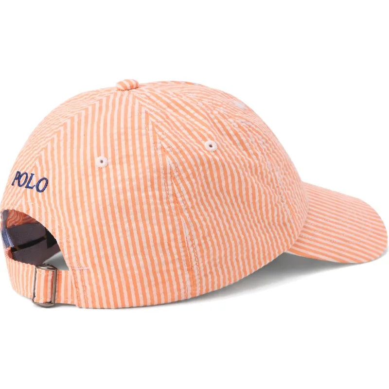 petten-gebogen-oranje-verstelbaar-stretch-seersucker-van-polo-ralph-lauren petten-gebogen-oranje-verstelbaar-stretch-seersucker-van-polo-ralph-lauren
