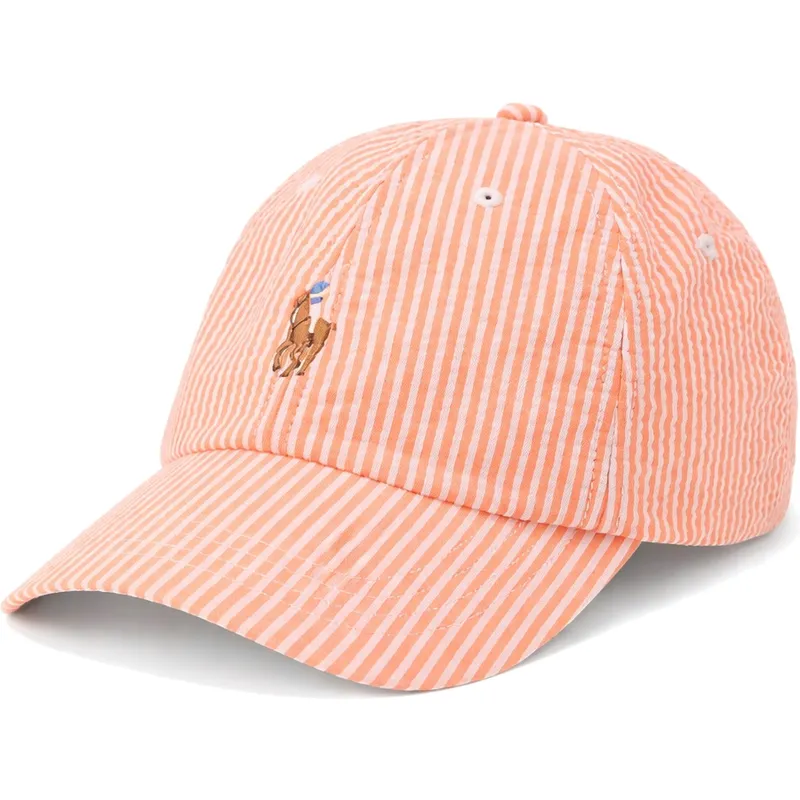 petten-gebogen-oranje-verstelbaar-stretch-seersucker-van-polo-ralph-lauren petten-gebogen-oranje-verstelbaar-stretch-seersucker-van-polo-ralph-lauren