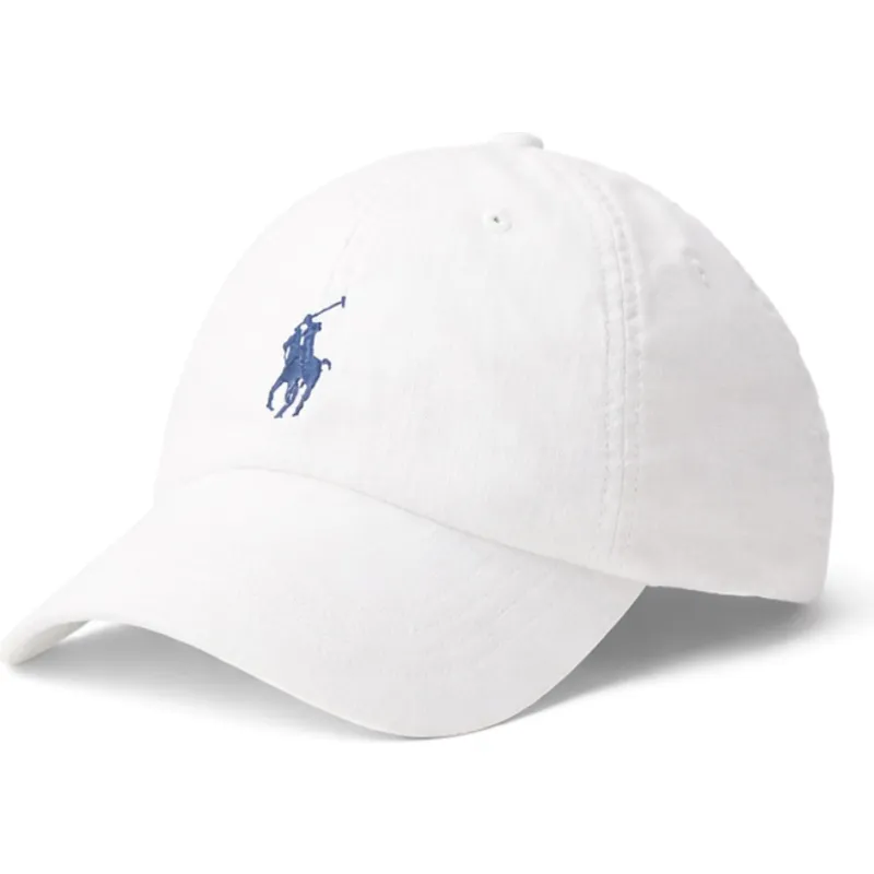 petten-gebogen-wit-verstelbaar-linen-van-polo-ralph-lauren