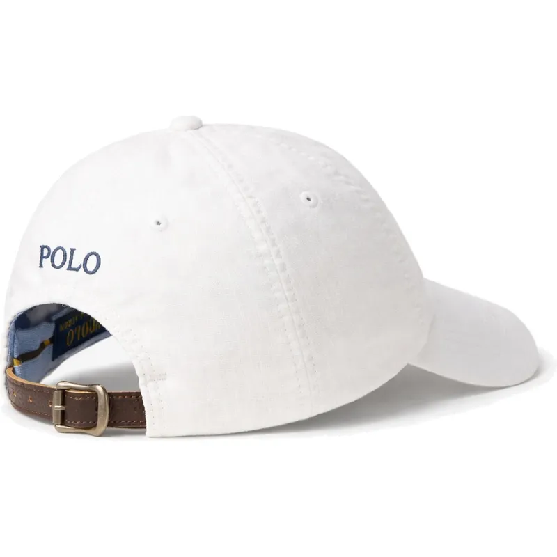 petten-gebogen-wit-verstelbaar-linen-van-polo-ralph-lauren