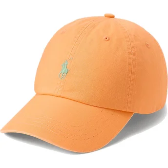 Petten gebogen oranje verstelbaar Classic Sport Twill van Polo Ralph Lauren