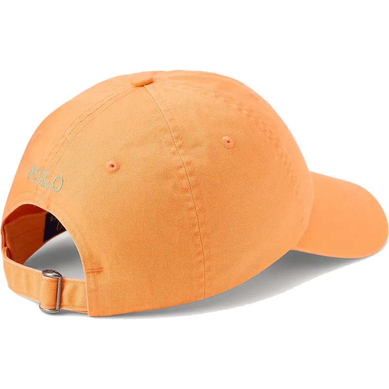 petten-gebogen-oranje-verstelbaar-classic-sport-twill-van-polo-ralph-lauren