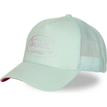 Petten gebogen groen snapback rosa LOG21 van Von Dutch