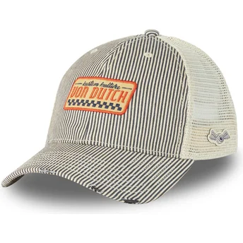 Petten gebogen marineblauw snapback MAC12 van Von Dutch