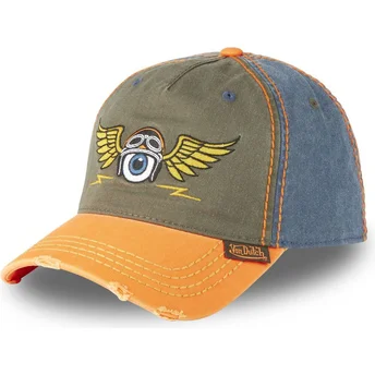 Petten gebogen meerkleurig verstelbaar RETRO14 van Von Dutch