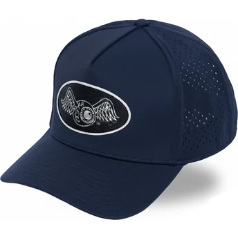 Petten gebogen marineblauw snapback SPORT05 van Von Dutch