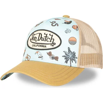 Petten gebogen meerkleurig snapback SUBL15 van Von Dutch