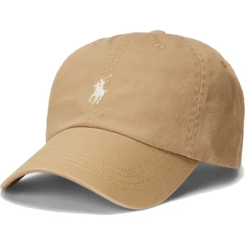 Petten gebogen bruin verstelbaar Cotton Chino Classic Sport van Polo Ralph Lauren