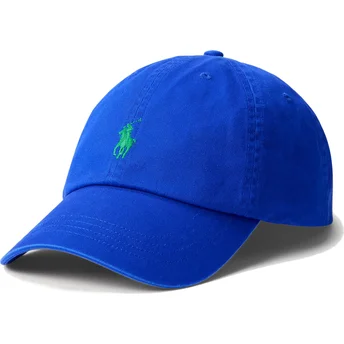 Petten gebogen blauw verstelbaar Cotton Chino Classic Sport van Polo Ralph Lauren