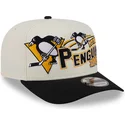 petten-gebogen-beige-snapback-9fifty-a-frame-classic-van-pittsburgh-penguins-nhl-van-new-era