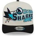 petten-gebogen-beige-snapback-9fifty-a-frame-classic-van-san-jose-sharks-nhl-van-new-era