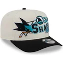 petten-gebogen-beige-snapback-9fifty-a-frame-classic-van-san-jose-sharks-nhl-van-new-era