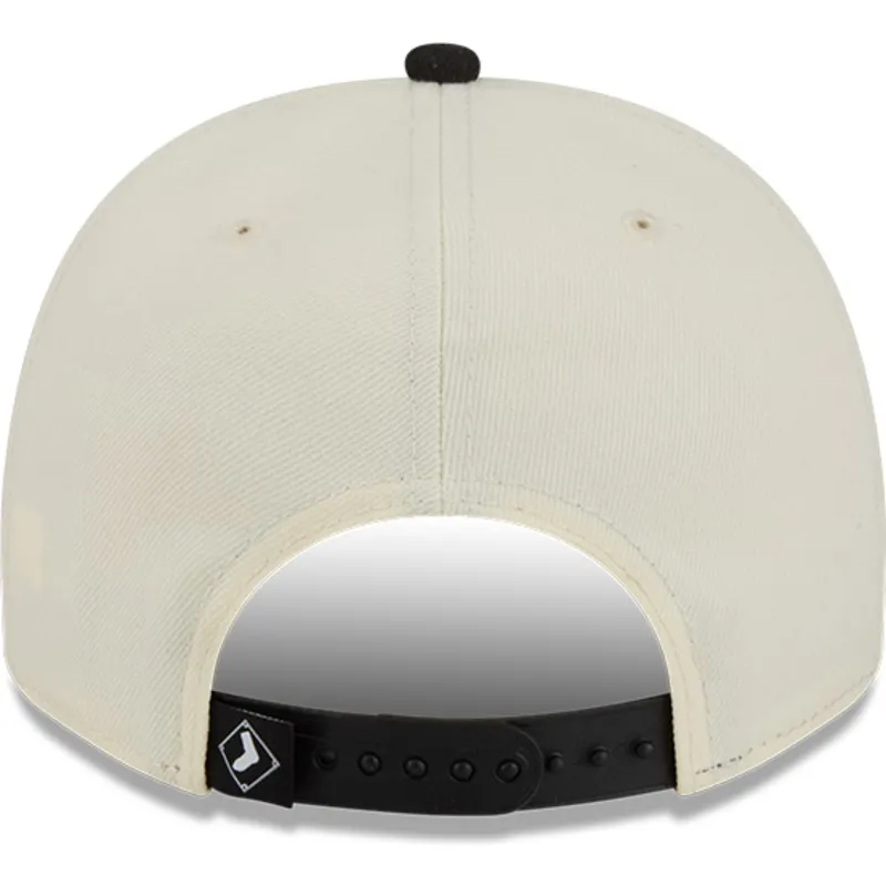 petten-gebogen-beige-snapback-9fifty-a-frame-classic-van-chicago-white-sox-mlb-van-new-era