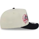 petten-gebogen-beige-snapback-9fifty-a-frame-classic-van-new-york-yankees-mlb-van-new-era