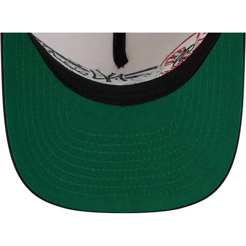 petten-gebogen-beige-snapback-9fifty-a-frame-classic-van-new-york-yankees-mlb-van-new-era