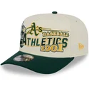 petten-gebogen-beige-snapback-9fifty-a-frame-classic-van-oakland-athletics-mlb-van-new-era