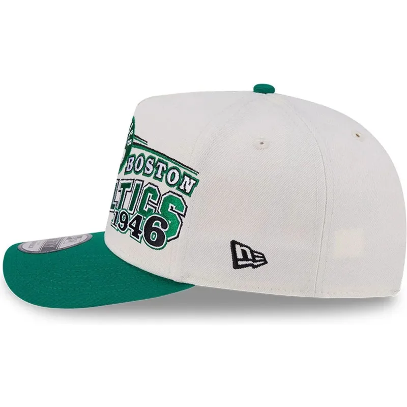 petten-gebogen-beige-snapback-9fifty-a-frame-classic-van-boston-celtics-nba-van-new-era