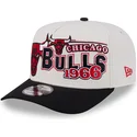 petten-gebogen-beige-snapback-9fifty-a-frame-classic-van-chicago-bulls-nba-van-new-era