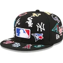 petten-plat-zwart-fitted-59fifty-all-over-van-mlb-van-new-era