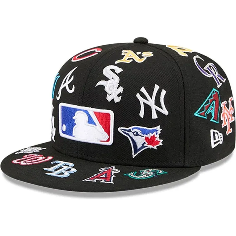 petten-plat-zwart-fitted-59fifty-all-over-van-mlb-van-new-era