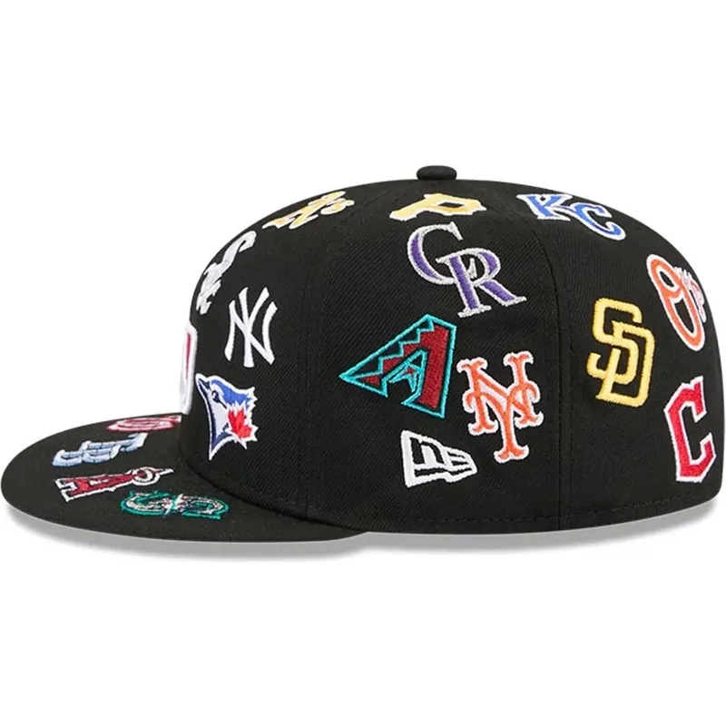 petten-plat-zwart-fitted-59fifty-all-over-van-mlb-van-new-era