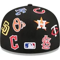 petten-plat-zwart-fitted-59fifty-all-over-van-mlb-van-new-era