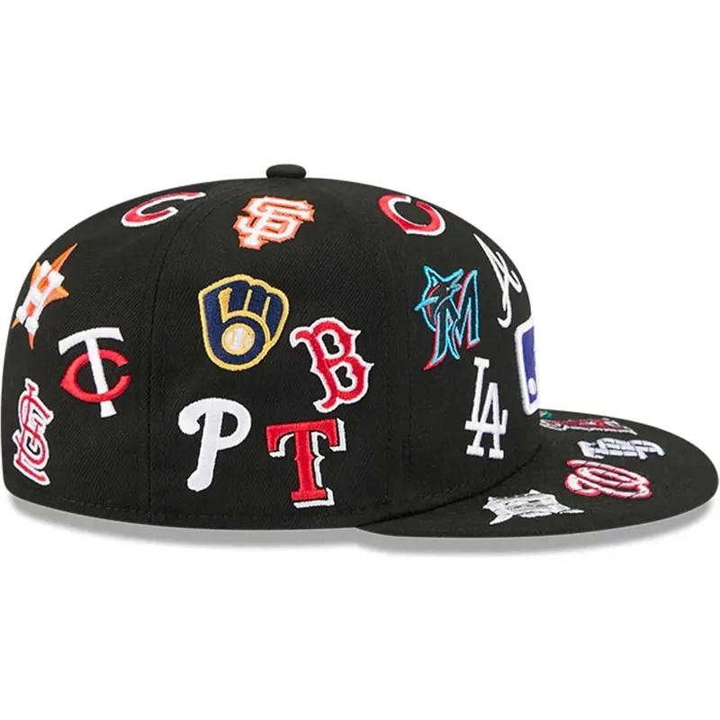 petten-plat-zwart-fitted-59fifty-all-over-van-mlb-van-new-era