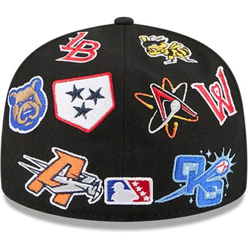 petten-plat-zwart-fitted-59fifty-all-over-van-milb-van-new-era